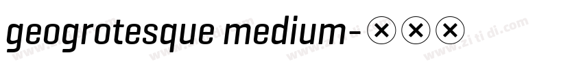 geogrotesque medium字体转换
